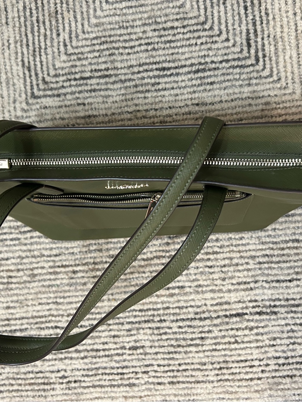 Kate Spade Olive Green Tote Bag - Picture 10 of 13